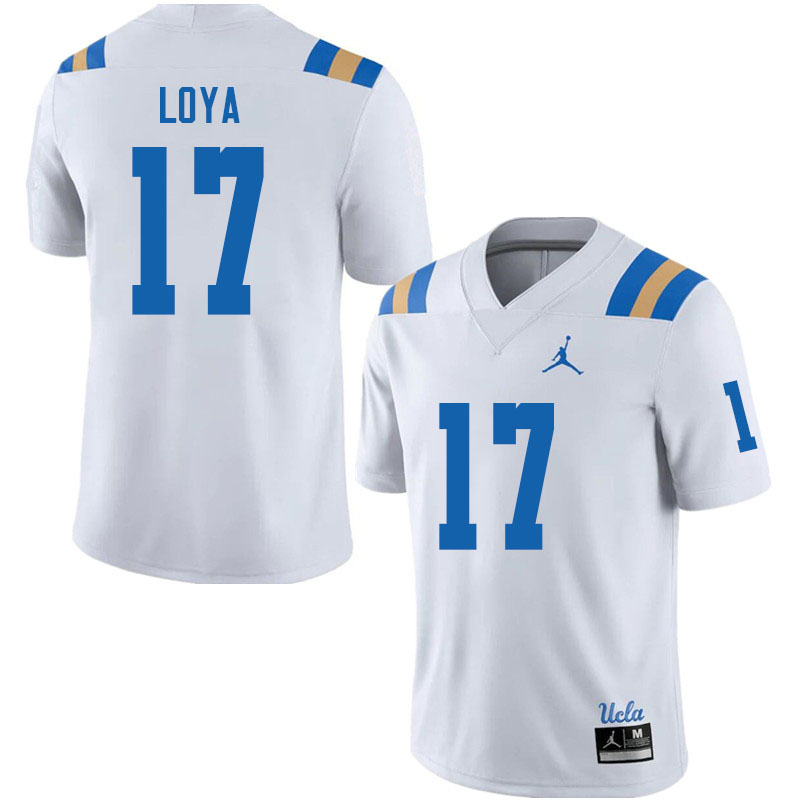 Jordan Brand Men #17 Logan Loya UCLA Bruins College Football Jerseys Sale-White